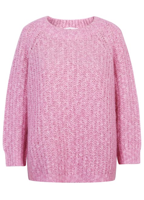 Pullover, bubblegum pink melange