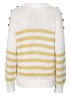 Pullover, Ivory mellow yellow stripe