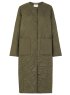 Long quilted jacket, Olive night